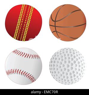 Sport-Ball-Sammlung Stock Vektor
