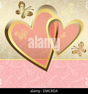 Sanfte Valentine frame Stock Vektor
