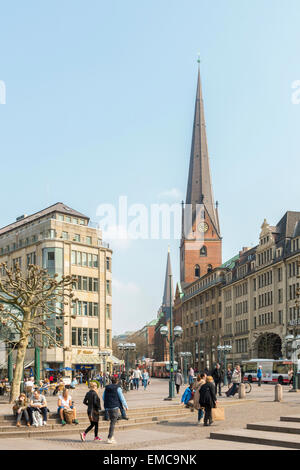 Kirche St. Petri, Hamburg, Deutschland Stockfoto