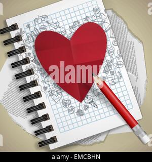 Valentinstag-Symbol. Stock Vektor