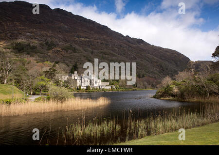 Irland, Co. Galway, Connemara, Kylemore Abbey Stockfoto