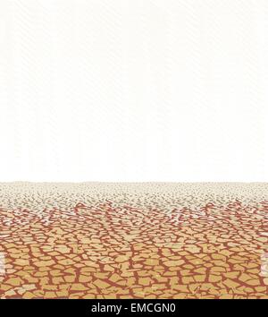 Savanne, Trockenzeit Stock Vektor