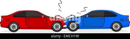 Autounfall Stock Vektor