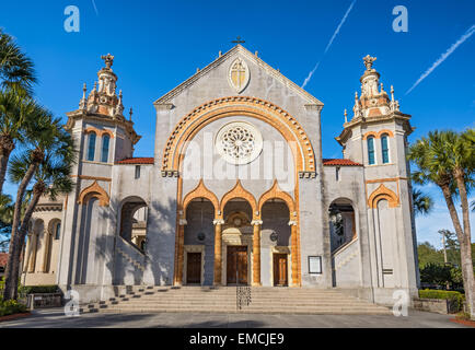 Memorial Presbyterian Church in St. Augustine, Florida, USA. Es wurde im Jahre 1889 von Henry Morrison Flagler gebaut. Stockfoto