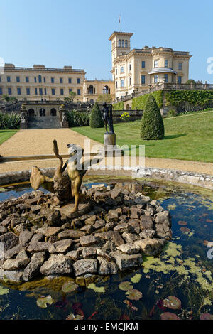 Grundstück, Gärten, Osborne House, Queen Victoria Residence, East Cowes, Isle of Wight, England, UK, GB. Stockfoto