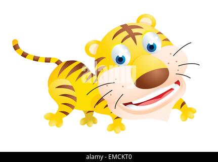 Tiger-cartoon Stock Vektor