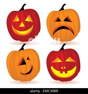 Halloween-Kürbisse Stock Vektor