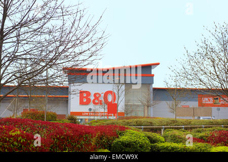 B & Q speichern Abbey Wood Einkaufspark, Bristol Stockfoto