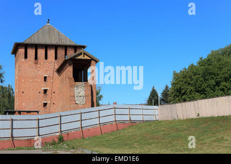 Das Yamskaya Tor des Kremls in Kolomna, Russland Stockfoto