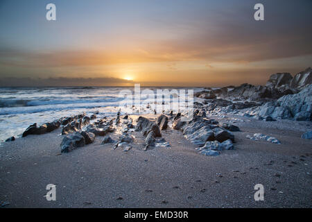 Seelandschaft von Ayrmer Bucht im Bezirk South Hams South Devon, UK Stockfoto