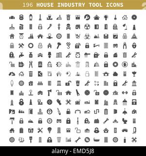 Haus der Industrie ein Symbol Stock Vektor