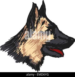 Deutscher Schäferhund Stock Vektor