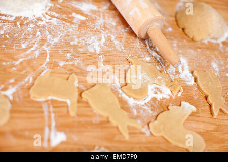 Weihnachtsplätzchen Backen Stockfoto