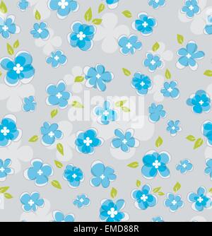 Nahtlose Blumenmuster Stock Vektor