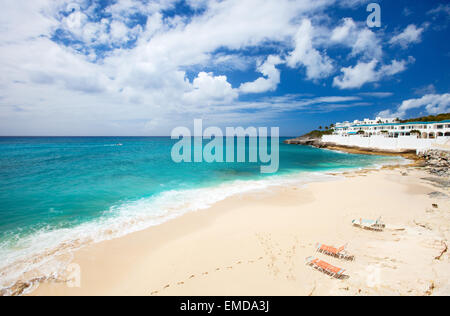 Cupecoy Beach auf St. Martin Caribbean Stockfoto