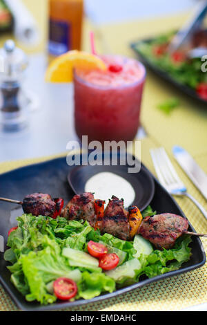 Rindfleisch-Spieße Stockfoto