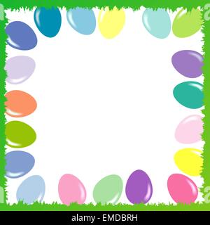 Farbige Ostereier, Vektor-set Stock Vektor