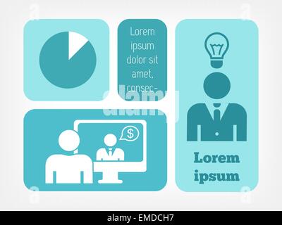 Social-Media-Infografik. Stock Vektor