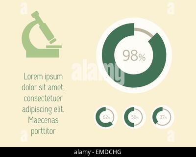 Medizinische Infografik. Stock Vektor
