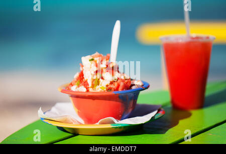 Bahamischen Conch Salat Stockfoto
