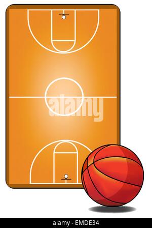 Basketball Feld Stock Vektor