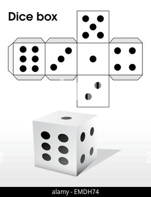 Würfel-box Stock Vektor