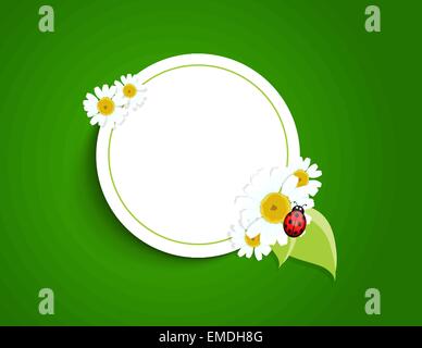 Rahmen mit Blumen Stock Vektor