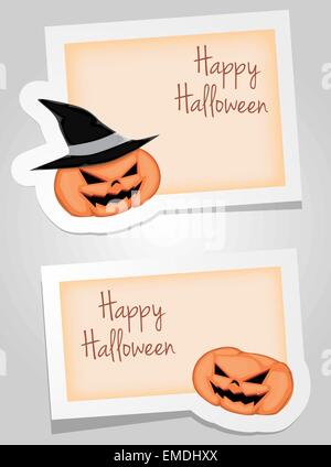 Hallowenn Etiketten Stock Vektor