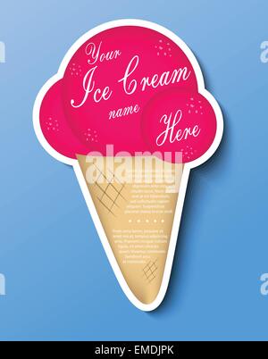 Eis-Aufkleber Stock Vektor