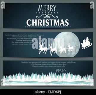 Weihnachts-Banner Stock Vektor
