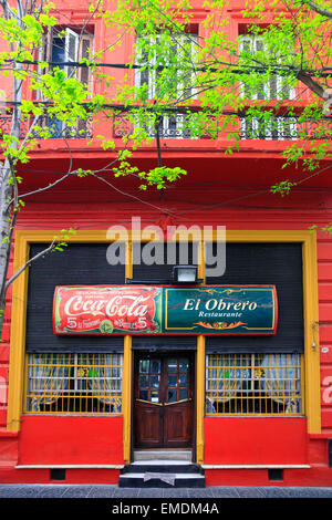 "El Obrero" Cantina Restaurant, La Boca, Buenos Aires, Argentinien Stockfoto