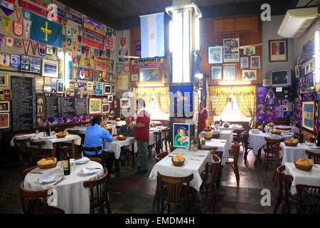 "El Obrero" Cantina Restaurant, La Boca, Buenos Aires, Argentinien Stockfoto