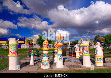 Einheimische Flora Park Quinquela Martin. La Boca, Buenos Aires, Argentinien Stockfoto