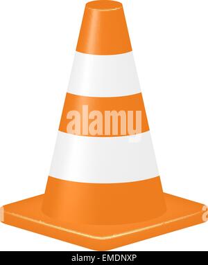 Orange-Verkehr Kegel Stock Vektor