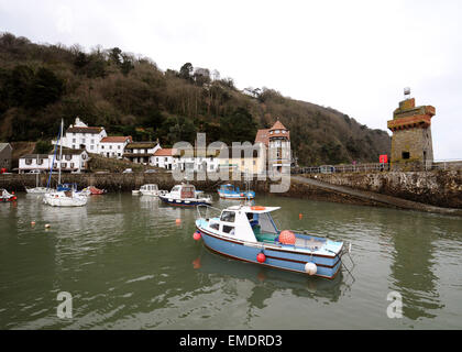 Lynmouth Harbour, Lynton Lynmouth, Nord-Devon Stockfoto