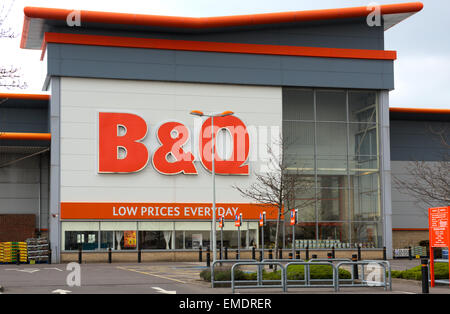 B & Q speichern Abbey Wood Einkaufspark, Bristol Stockfoto