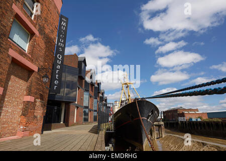 Die Arktis Corsair Schiff auf dem Fluss-Rumpf in das Museum Quarter of Hull City Centre UK Stockfoto