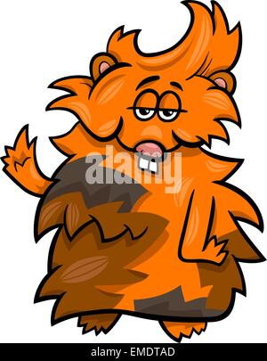 lustige Meerschweinchen Cartoon illustration Stock Vektor