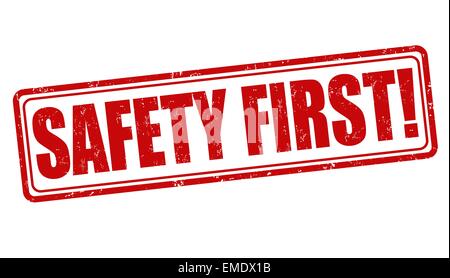 Sicherheit erste Briefmarke Stock Vektor