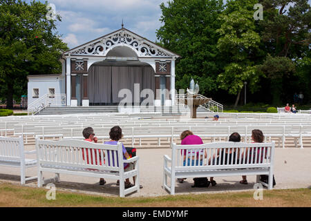 Wellness Park / Kurgarten / Kurpark am Meer Ostseebad Boltenhagen, Mecklenburg-Vorpommern, Deutschland Stockfoto