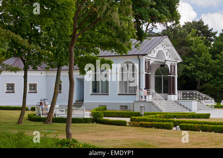 Wellness Park / Kurgarten / Kurpark am Meer Ostseebad Boltenhagen, Mecklenburg-Vorpommern, Deutschland Stockfoto