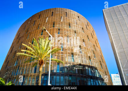 Biomedical Research Park Gebäude von Manel Brullet und Albert Pineda. Vila Olímpica, Barcelona, Katalonien, Spanien. Stockfoto