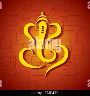 Abstrakte Ganesha Design - Vektor-illustration Stock Vektor