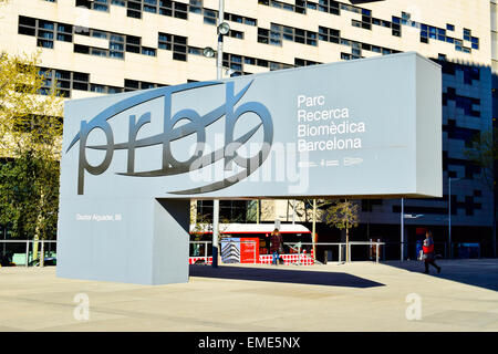 Biomedical Research Park Gebäude von Manel Brullet und Albert Pineda. Vila Olímpica, Barcelona, Katalonien, Spanien. Stockfoto