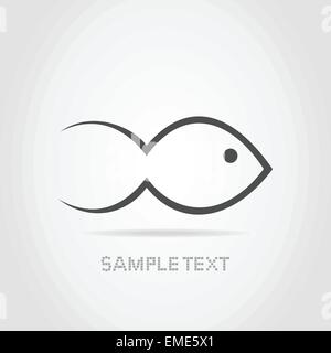 Fisch eine silhouette Stock Vektor
