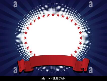 USA-radial-Hintergrund Stock Vektor