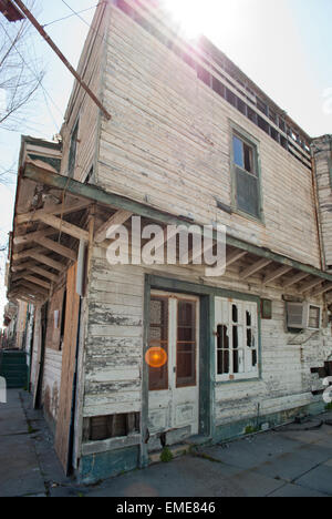 Ein Gebäude in New Orleans, 5 Jahre nach der Zerstörung durch den Hurrikan Katrina Louisiana USA Stockfoto