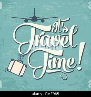 Kalligrafische schreiben "Es ist Zeit" Stock Vektor