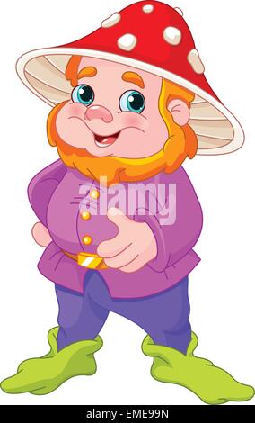 Niedliche Gnome Stock Vektor