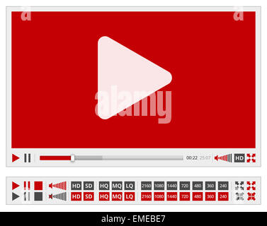 Video-player Stockfoto